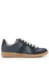 Maison Margiela Replica Low-top Leather Sneakers In Blau