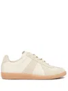 Maison Margiela Replica Low-top Leather Sneakers In Neutrals