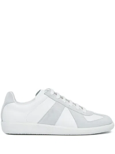Maison Margiela Replica Low-top Leather Sneakers In White