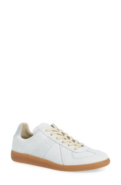 Maison Margiela Replica Low-top Leather Sneakers In White