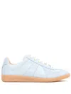 Maison Margiela Suede-trim Low-top Sneakers In Blue
