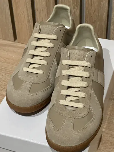 Pre-owned Maison Margiela Replica Low-top Sneakers In Brown
