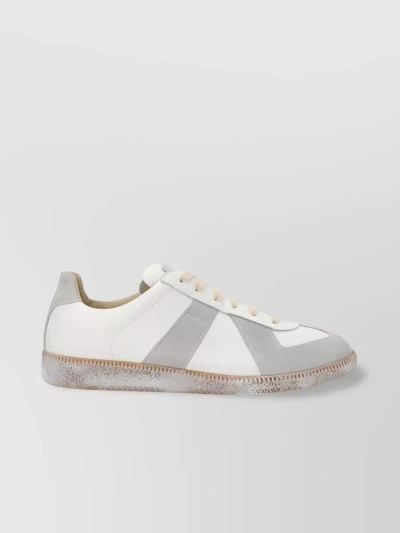 Maison Margiela Paneled Sneakers In White