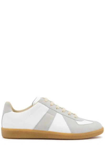 MAISON MARGIELA REPLICA PANELLED LEATHER SNEAKERS