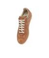 Maison Margiela Margiela Distressed Leather Replica Sneaker Brown In Brown