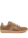 Maison Margiela Replica Panelled Sneakers In Brown