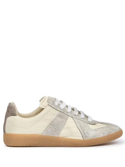 Maison Margiela Replica Panelled Sneakers In Neutrals
