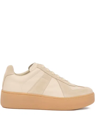 Maison Margiela Replica Platform Sneakers In Neutral