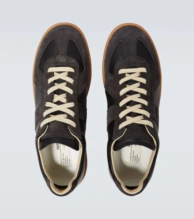 Pre-owned Maison Margiela Replica Sneaker Gat Black Grey 44 11
