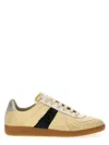 Maison Margiela Replica Leather And Suede-trimmed Twill Sneakers