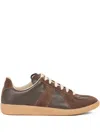 Maison Margiela Dark Brown Replica Sneakers In Brown