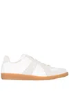 Maison Margiela Off White Leather And Grey Suede Replica Sneakers