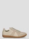 Maison Margiela Beige Comb Replica Panelled Leather Low-top Trainers Eur 40 / 6 Uk