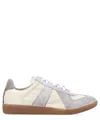 Maison Margiela Sneakers In Beige With Front Lace-up Fastening In Beige