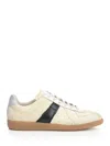 Maison Margiela Replica Leather And Suede-trimmed Twill Sneakers