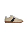Maison Margiela Replica Leather And Suede-trimmed Twill Sneakers