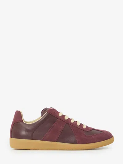 maison margiela/size M-L相当 Maison Margiela Lace Up Shoes Suede Leather Mix Breathable In
