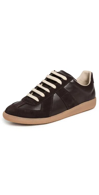 MAISON MARGIELA REPLICA SNEAKERS DARK BROWN