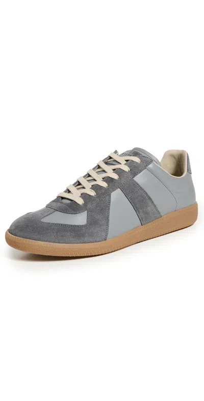 Maison Margiela Streamlined Grey Sneakers With Contemporary Design In Multi