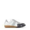 Maison Margiela Replica Paint Leather Sneakers In White