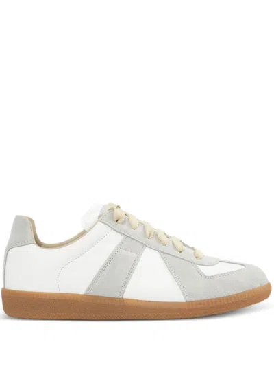 Maison Margiela Low-top Lace-up Trainers For Women In White