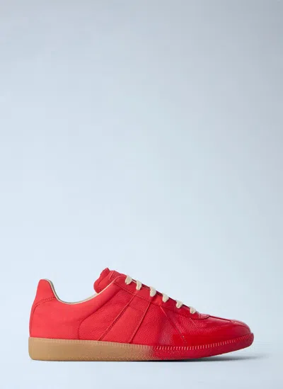 Maison Margiela Red Replica Sneakers In Multi