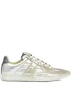 Maison Margiela Replica Iridescent Sneakers Shoes In Silver
