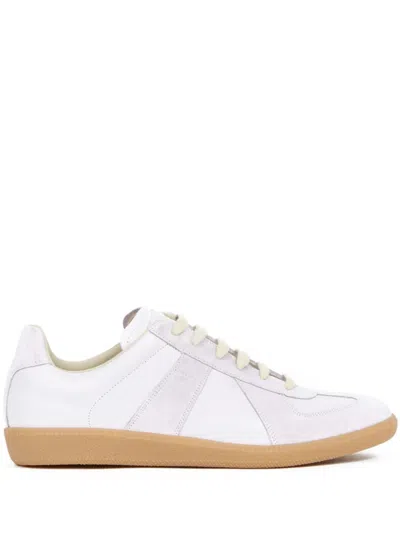 Maison Margiela Multicolor Leather Replica Sneakers In White