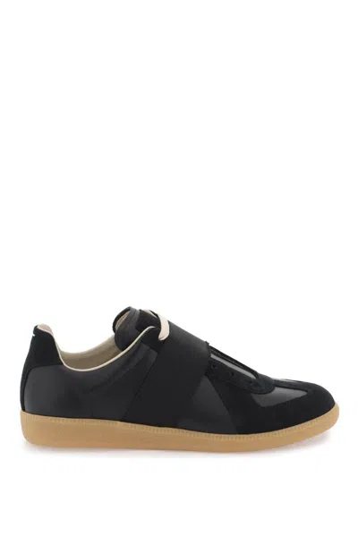 Maison Margiela Replica Trainers With Elastic Band In Black