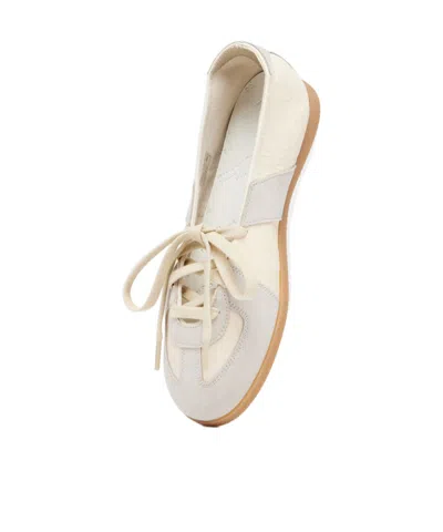Maison Margiela Replica Soft Laced Ballet In Neutral