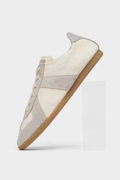 Maison Margiela Replica Mixed Leather Low-top Sneakers In Multi