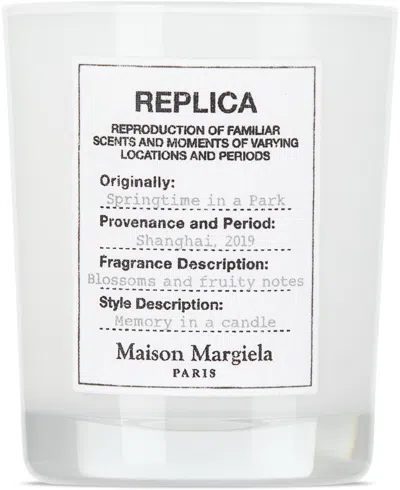 Maison Margiela Replica Springtime In The Park Candle, 5.82 oz In White