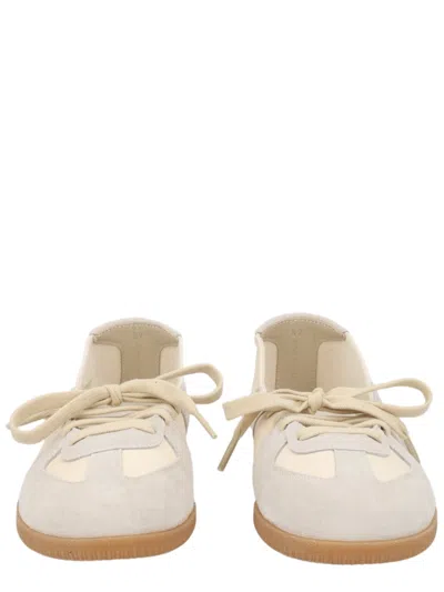 Maison Margiela Replica Suede Overlays Leather Sneaker Ballerina In Multi