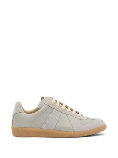 Maison Margiela Replica Suede-panel Sneakers In Gray