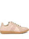 Maison Margiela Replica Suede Sneakers In Neutral