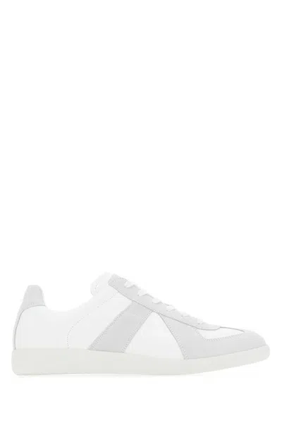 Maison Margiela Replica Panelled Sneakers In White