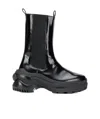 Maison Margiela Retro Fit Combat Boots In Black