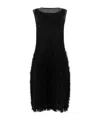 Maison Margiela Silk Retrograde Dress Sheer Detailing In Black