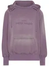 Maison Margiela Multicolor Cotton Sweatshirt In Purple