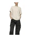 Maison Margiela Reverse Logo Cotton T-shirt In Black