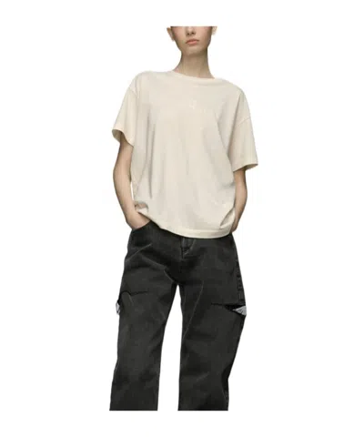 Maison Margiela Reverse Logo Cotton T-shirt In Black