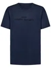Maison Margiela Reverse Logo Detailed Crewneck T In Blue