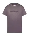 Maison Margiela Reverse Logo-print Cotton T-shirt In Purple