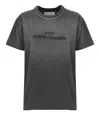 Maison Margiela Reverse Logo-printed Crewneck T-shirt In Grey