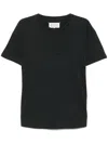 Maison Margiela Reverse Logo Cotton Jersey T-shirt In Black