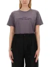Maison Margiela Reverse Logo-print Cotton T-shirt In Purple