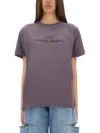 Maison Margiela Cotton T-shirt With Rewashed Effect In Purple