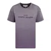 Maison Margiela Cotton T-shirt With Rewashed Effect In Purple