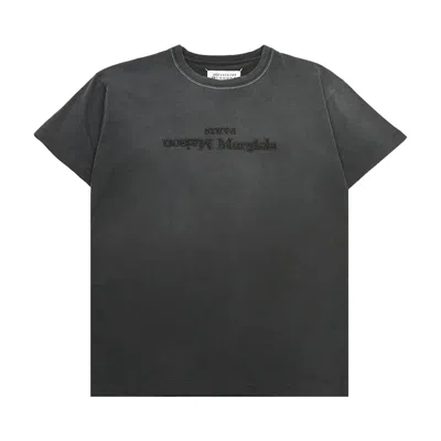 Pre-owned Maison Margiela Reverse Logo T-shirt 'washed Black' | Women's Size M