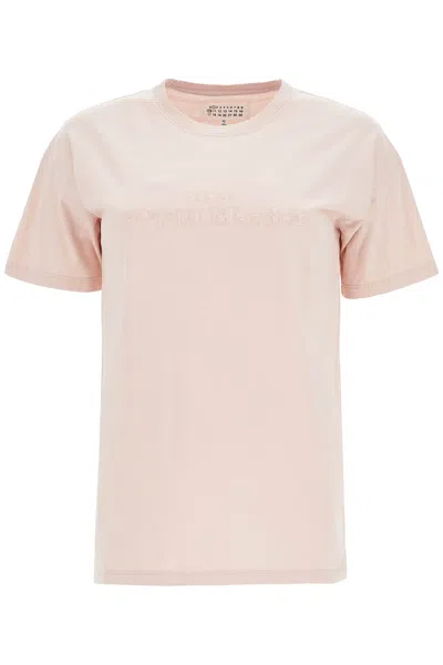Maison Margiela Reverse Logo T Shirt With In Pink